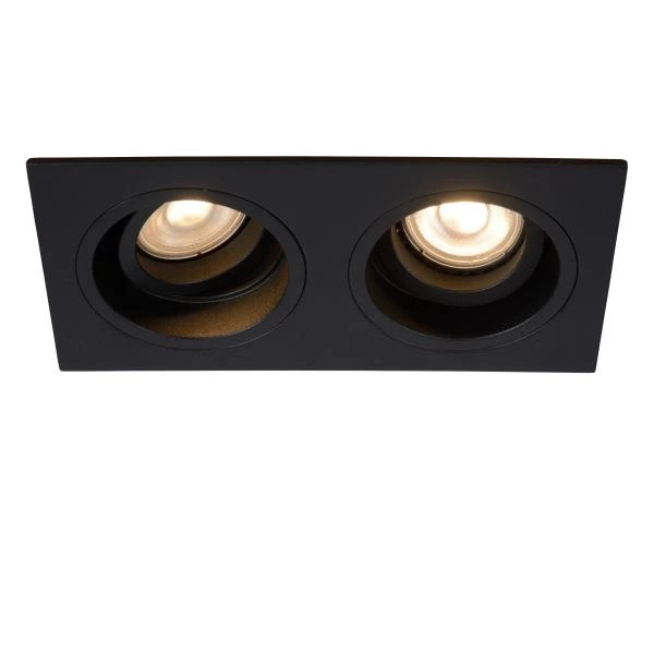 Lucide EMBED - Recessed spotlight - 2xGU10 - Black - detail 1